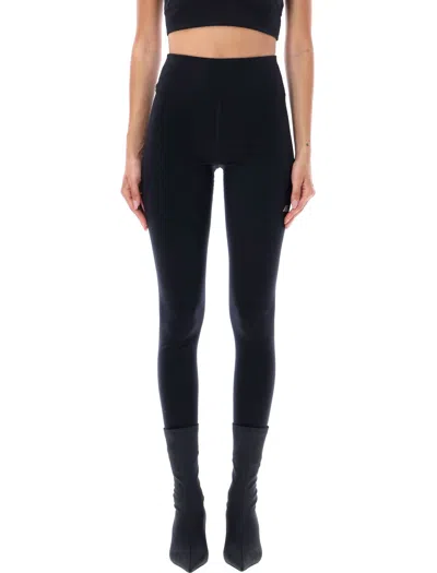 Balenciaga Stretch Leggings In Spandex In Black