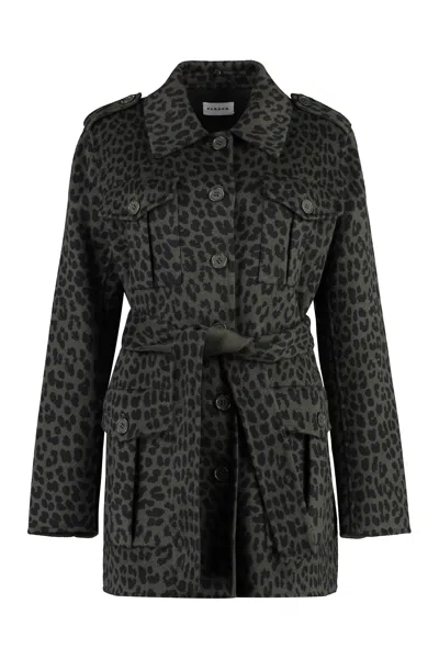 P.a.r.o.s.h Parosh Wool Blazer In Animalier