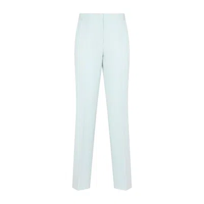 Jil Sander Pants In Cyan Wool In Blue