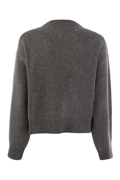 Shop Brunello Cucinelli Sweaters Grey In Anthracite