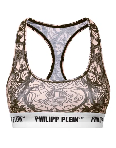 Philipp Plein New Baroque Print Bra In Multi