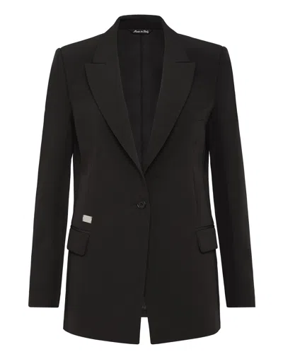 Philipp Plein Blazer Tailored Fit In Black