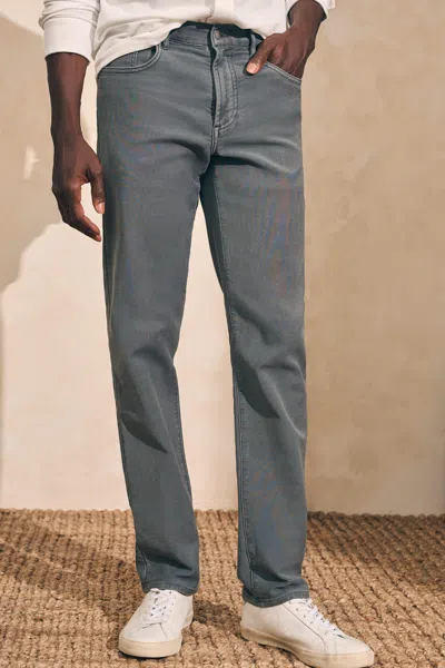 Faherty Stretch Terry 5-pocket Pants In Slate