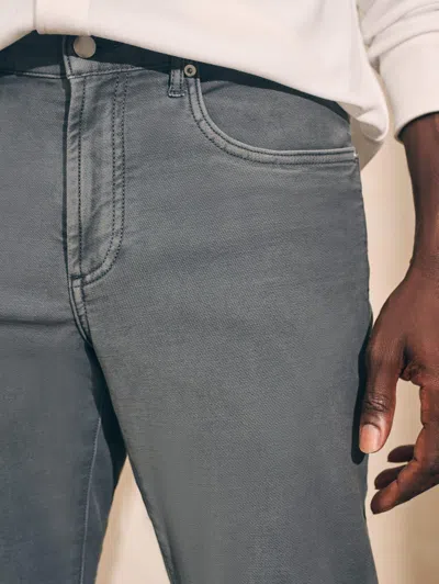 Faherty Stretch Terry 5-pocket Pants In Slate