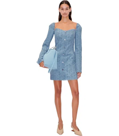 Stine Goya Kitty Denim Dress In Light Blue