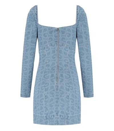 Stine Goya Kitty Denim Dress In Light Blue
