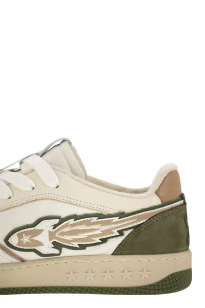 Shop Enterprise Japan Ej Egg Rocket - Sneakers In White/green