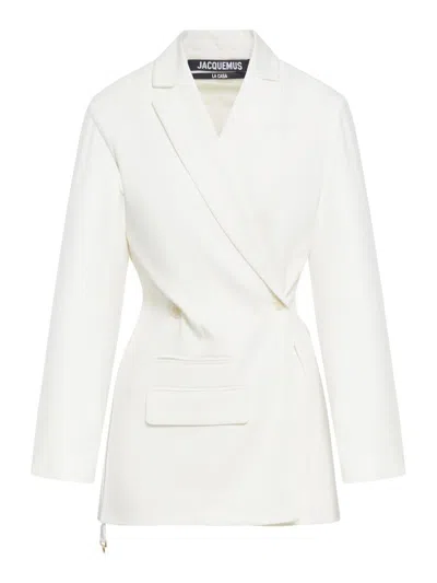 Shop Jacquemus Blazer In White