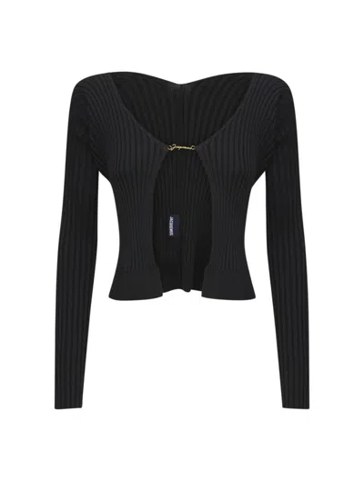 Shop Jacquemus Sweater In Black