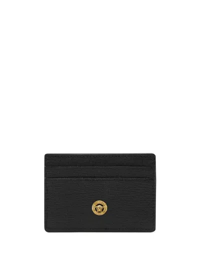 Shop Versace Wallets Accessories In Black