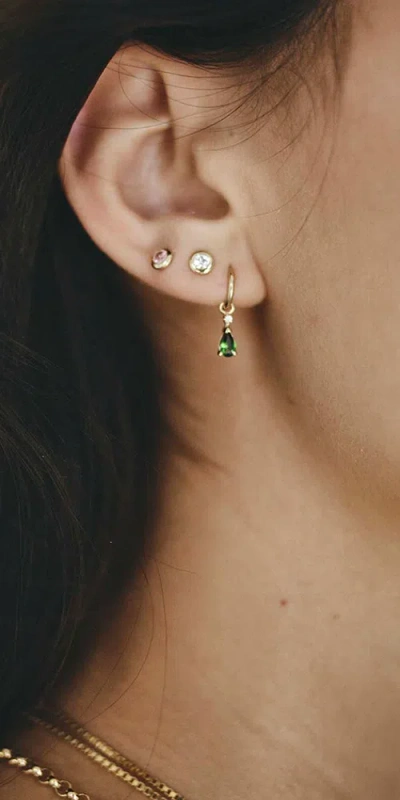 Loren Stewart White Sapphire Stud