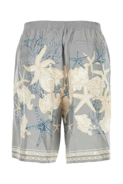 Shop Versace Shorts In Printed