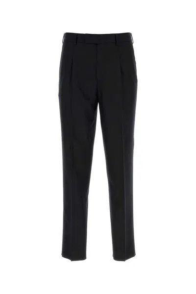 Shop Zegna Pants In Black