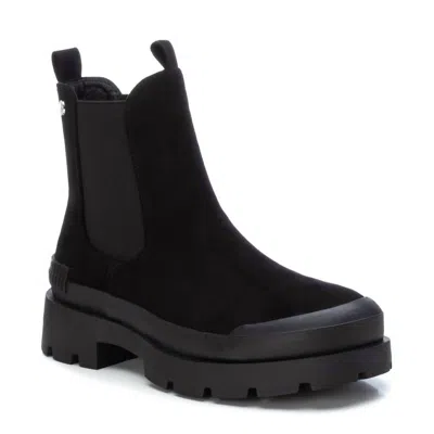 Xti Women's Suede Ankle Booties In Black In Black
