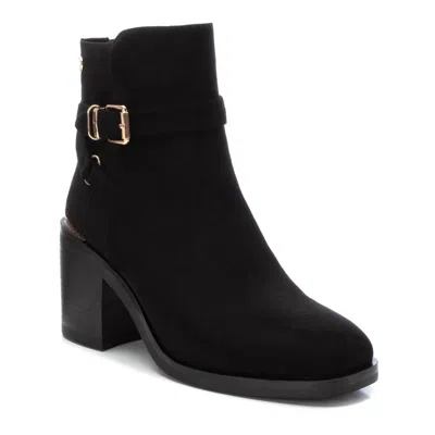 Xti Women's Suede Dress Booties In Black In Black