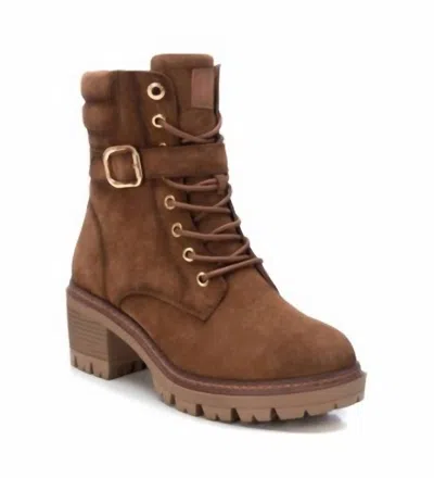 Xti Women's Carmela Suede Booties In Camel In Brown