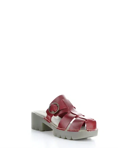 Fly London Women's Envy Heeled Sandals In Red In Red
