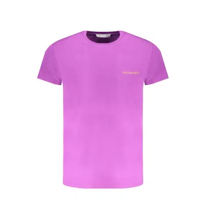 Trussardi Purple Cotton T-shirt In Purple