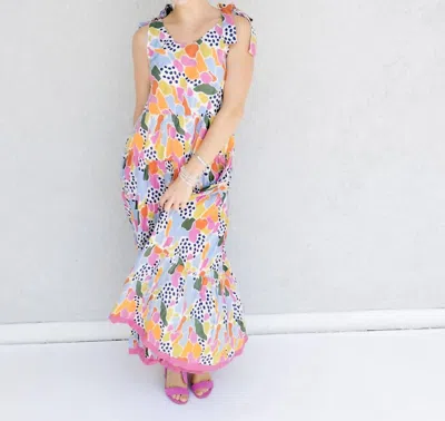 Thml Mixed Print Maxi Dress In Multi Color In Multi