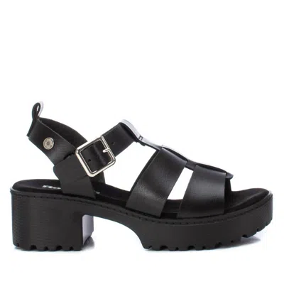 Shop Xti Women's Block Heeled Sandals In Black