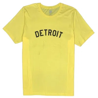 Ink Detroit Unisex - Basic T Shirt In Yellow In Yellow