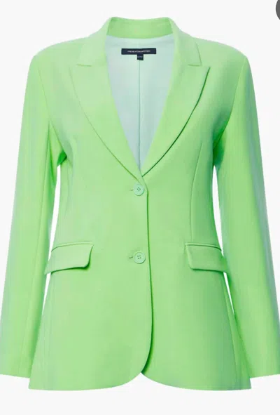 French Connection Ruth Blazer In Green Flash In Multi