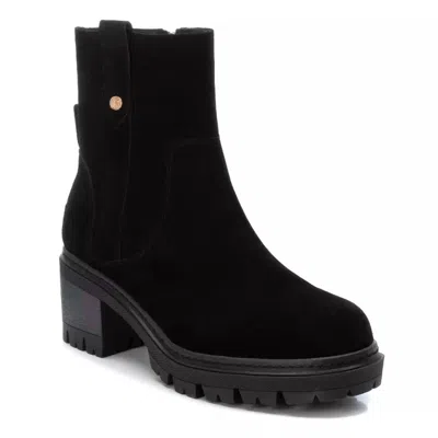 Xti Women's Carmela Suede Booties In Black In Black