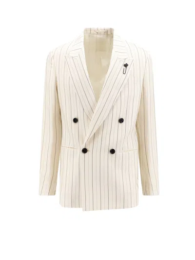 Shop Lardini Blazer In White