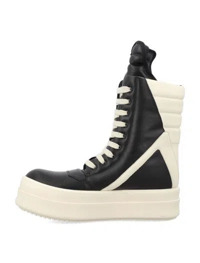 Shop Rick Owens Mega Geobasket Sneakers In Black