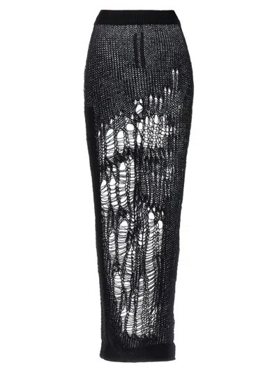 Shop Rick Owens Spider Ziggy Skirts In Black