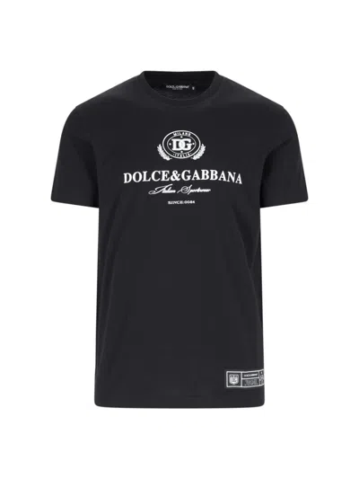 Shop Dolce & Gabbana T-shirts And Polos In Black