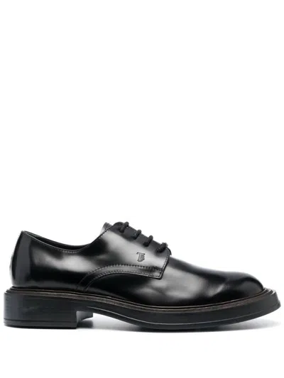 Shop Tod's Derbies Shoes In Black