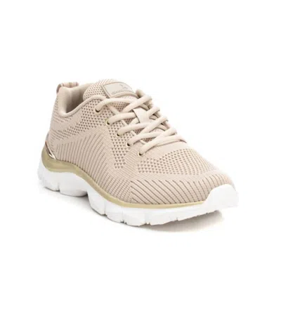 Xti Women's Lace-up Sneakers In Beige In Beige