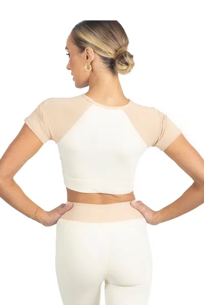 Akalia Sienna Color Block Activewear Top In Multi