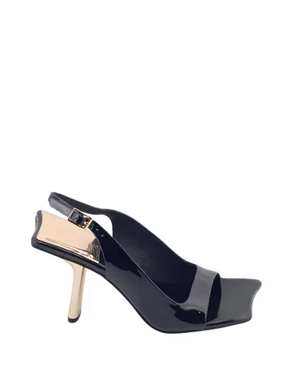Jeffrey Campbell Surrealist Sandals In Black In Black