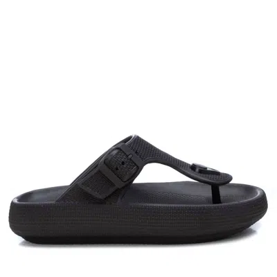 Shop Xti Women's Rubber Flip Flops Sandals In Black