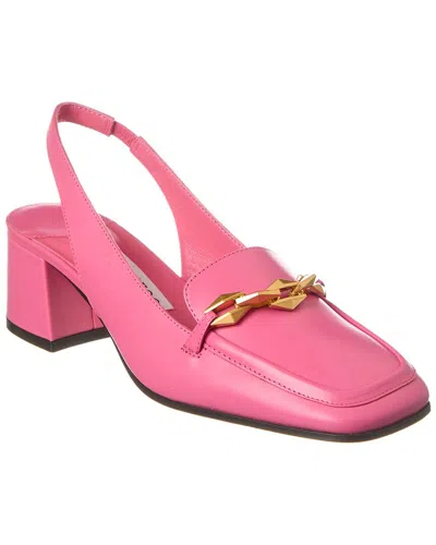 Jimmy Choo Women's Diamond Tilda Slingback Heeled Loafers In Pink