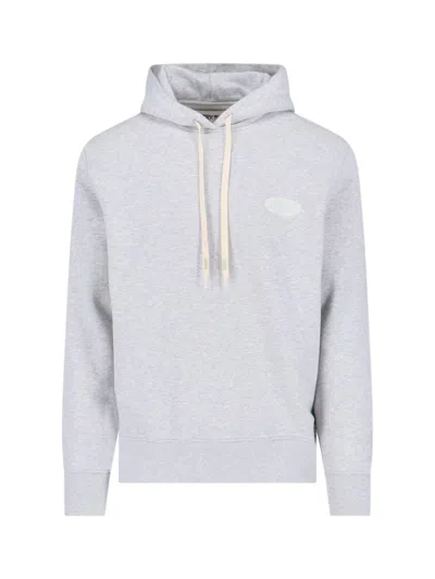 Shop Autry Gray Cotton Sweatshirt In Grey