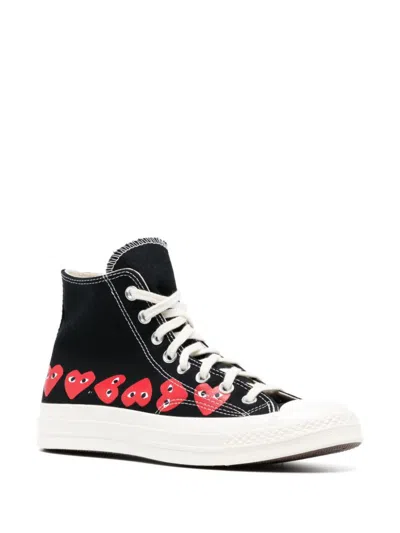 Comme Des Garçons Play X Converse X Converse Chuck Taylor Canvas Sneakers In Black