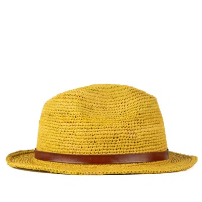 Ibeliv Lubeman Hat In Yellow Raffia In Beige