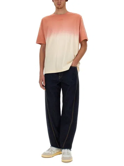 Shop Lanvin Degradé T-shirt In Beige