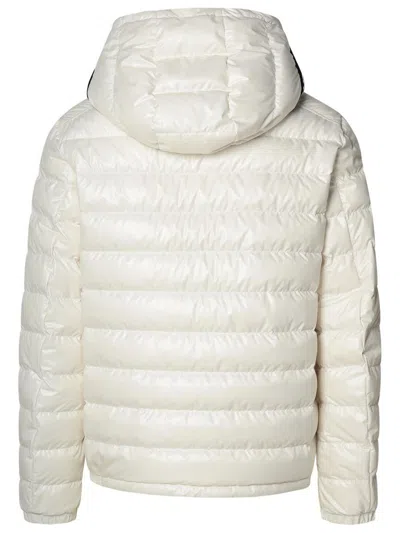Moncler White Polyester Down Jacket In White