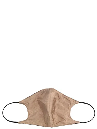 Off-white Arrow Logo Printed Face Mask In Black