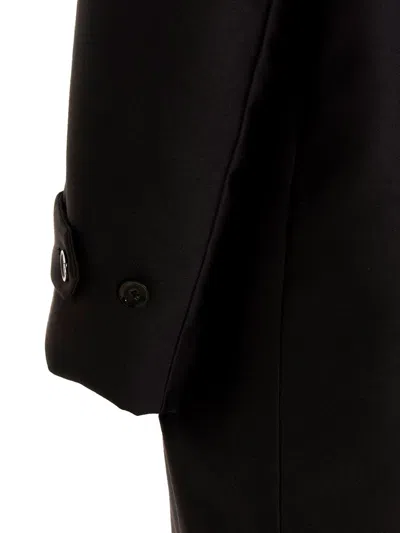 Valentino Pp Collection Reversible Long Coat In Black