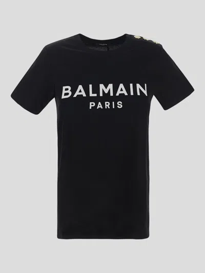 Shop Balmain T-shirt In Black