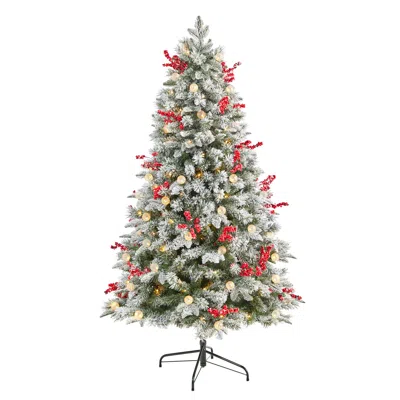 Homplanti 6' Christmas Tree W/200 Led 50 Globe Lights And 906 Lvs