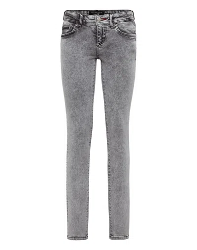 Philipp Plein Slim-fit Stretch Denim Jeans In Multi