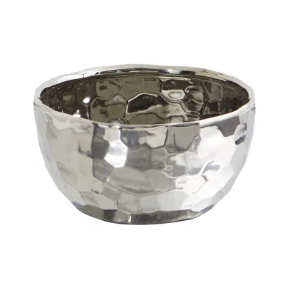 Homplanti 8.75" Designer Silver Bowl