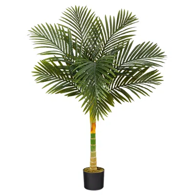 Homplanti 4' Golden Cane Artificial Palm Tree
