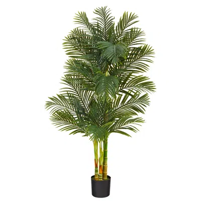 Homplanti 6' Golden Cane Artificial Palm Tree